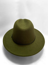 Load image into Gallery viewer, Swanstetler - Olive and Red Fedora
