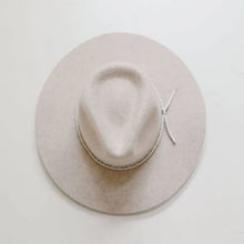 Load image into Gallery viewer, MALDIVES MOON - WOMENS WIDE BRIM FELT FEDORA HAT
