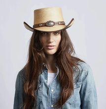 Load image into Gallery viewer, Garland Straw Western Hat
