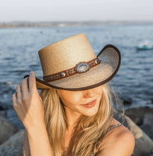 Load image into Gallery viewer, Garland Straw Western Hat
